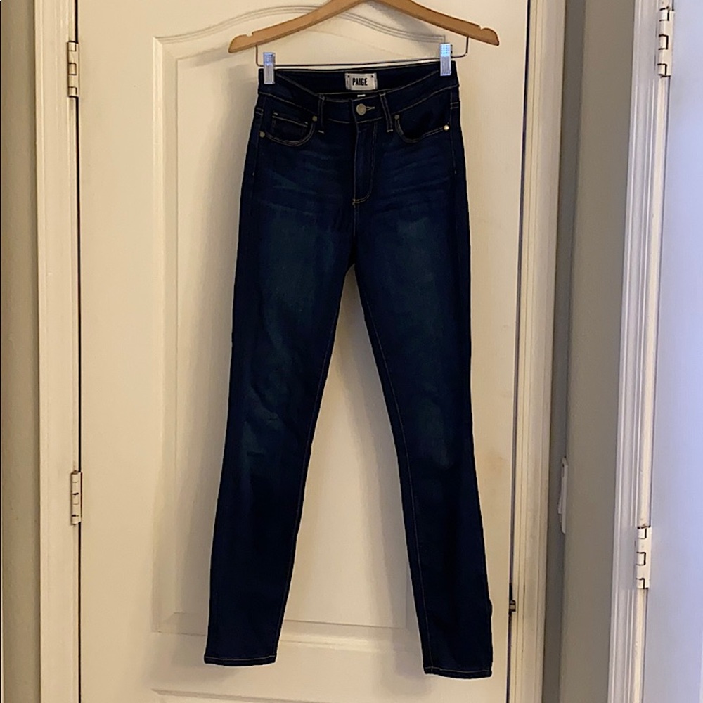 Paige Hoxton high rise ankle skinny denim size 24